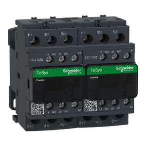 Contattore di Inversione SCHNEIDER ELECTRIC LC2D38E7 TeSys Deca 3P(3NO) AC-3 <=440V 38A 48V AC 50/60Hz con Bobina a Morsetto - Product Image 1