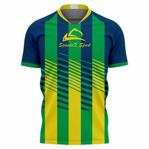 Camiseta de fútbol con logotipo bordado, ropa de calle personalizada, camiseta de fútbol de manga larga Vintage - Product Image 1