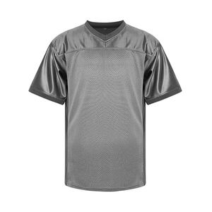 เสื้อฟุตบอลใส่ได้ทั้งชายและหญิงยอดนิยม2025เสื้อออกกำลังกายฟุตบอลคอวีคุณภาพสูงสีพื้นสำหรับผู้ชายและผู้ใหญ่ปรับแต่งได้ - Product Image 4