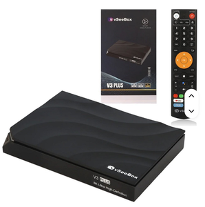 Nuovo vSeeBoxs V3 Plus / Pro Android TV Box 64GB con Telecomando Vocale 4K UHD Streaming - US - Product Image 1