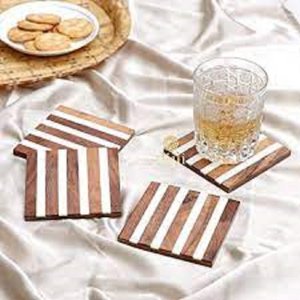 Posavasos de madera de grado superior, diseño personalizable con bajo MOQ, suministro directo del fabricante, precio competitivo para alfombrillas y almohadillas - Product Image 1