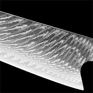 มีดเชฟเหล็กดามัสกัสคมมีดทำครัวพร้อมที่จับเรซิน - Product Image 4