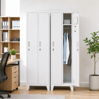 Armoire de rangement métallique, casier scolaire, casier de gym, casier de sauna, casier de vestiaire, casier de sport, armoire à 2 portes, placard, garde-robe, Roperos, Armario