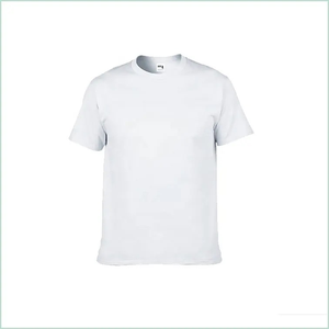 Nueva oferta caliente 2025 alta calidad en blanco cuello redondo hombres 100% algodón camiseta gota hombro marca en blanco de gran tamaño hombres camiseta - Product Image 6