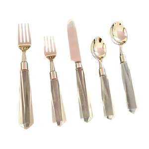 Ensemble de couverts de table et de cuisine, design artisanal, pour décoration de table de mariage et de fête - Product Image 4