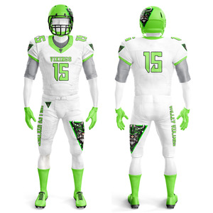 Haute Performance Hommes Jeunes Personnalisé Sublimé Teamwear Drapeau Durable Tendance Respirant Top Qualité Uniformes De Football Américain - Product Image 6