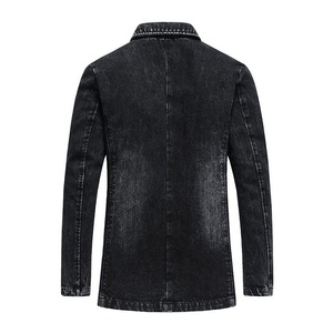 Chaqueta Vaquera de Mezclilla para Hombre, 100% Algodón, Manga Larga, Transpirable, Diseño y Logotipo Personalizados, Venta al Por Mayor de Fábrica - Product Image 4