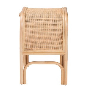 Table de chevet en rotin naturel avec tiroir Table de chevet en rotin de style bohème pour meubles de chambre à coucher - Product Image 4