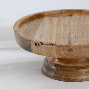 แท่นวางเค้กไม้มะม่วงทำด้วยมือสำหรับการนำเสนอของหวานของตกแต่งโต๊ะในงานแต่งงานและที่บ้าน - Product Image 6