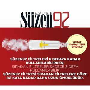 Szen92 คลาสสิค ฟิลเตอร์กรองบุหรี่แบบปากสูบ 600 ชิ้น พร้อมกล่องพลาสติกสำหรับพกพา ขนาดเส้นผ่านศูนย์กลาง 6 มม. - Product Image 2