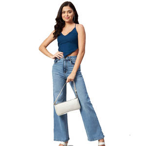 Top corto con logotipo personalizado para mujer Nuevo Top corto de fábrica al mejor precio Nuevo diseño Top corto de moda para mujer - Product Image 4