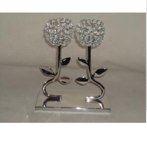 Porte-bougie en cristal perlé, style unique, décoration pour la maison, l'hôtel, les mariages, les fêtes, support de bougie, finition brillante, support de table - Product Image 2