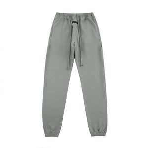 Pantalon de survêtement haut 100% coton pour hommes, lavage coloré, jogging, tenue décontractée quotidienne avec design polyvalent en silicone 3D - Product Image 2