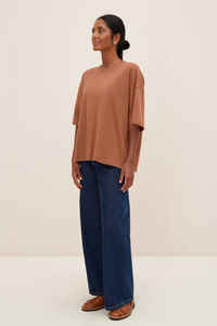 T-shirt pour femmes en gros, 100% coton, col rond, logo OEM personnalisé, couleur personnalisée, design personnalisé, t-shirt ample pour femmes - Product Image 4