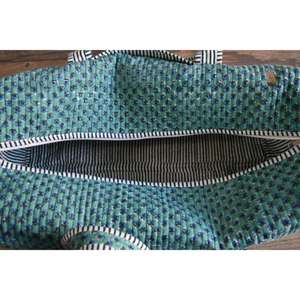 Floral Boho Quilted Luxury Lightweight Handmade Indian Block Print Duffle <b>Bag</b> for <b>Weekend</b> <b>Travel</b> - Product Image 5