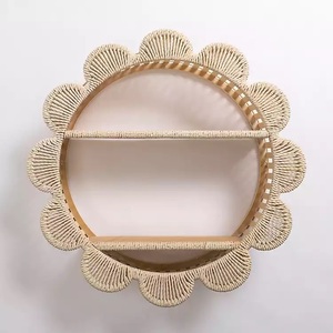 Stylish Iron And Wooden <b>Wall</b> <b>Hanging</b> Shelve With Unique Handmade Finish Perfect For Bedrooms Living Rooms And Office Spaces - Product Image 3