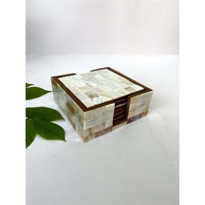 Posavasos de Nácar con Incrustaciones de Hueso Personalizadas y de Colores para el Hogar - Product Image 5