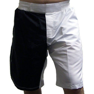 Shorts unisexes décontractés à coupe classique, motif géométrique, taille élastique, 100 % polyester, séchage rapide, respirant, logo personnalisé, marque privée - Product Image 3