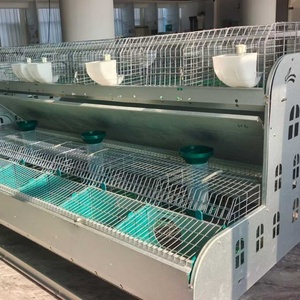 Matériel durable de <span class=keywords><strong>cage</strong></span> de lapin de style européen de double couche de ferme avec le bon prix - Product Image 5