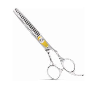 Ciseaux amincissants de coiffeur VG10 de 6.5 pouces pour la maison et le salon avec des ciseaux amincissants de cheveux à vis réglables - Product Image 1