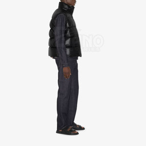 Chaleco acolchado de nailon ligero de alta calidad para hombre, ropa exterior transpirable hecha a medida para invierno, recién llegado, MOQ bajo - Product Image 3