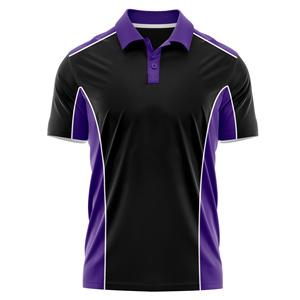 Personalizable de los hombres para la camisa del polo 100% de algodón Jersey suave y de alta calidad ideal para el verano con la impresión personalizada patrón sólido - Product Image 3