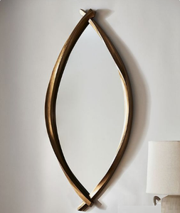 Mayorista Proveedor Marco dorado Espejo de pared de metal Diseño atractivo Espejo de dormitorio y baño - Product Image 6