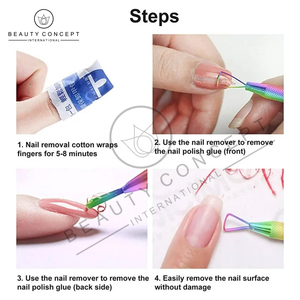 Empujador de cutículas de uñas con Mango antideslizante, removedor de piel muerta de doble punta de acero inoxidable, producto de manicura sostenible, empujador de cutículas - Product Image 2