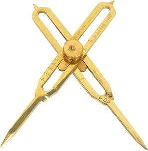 Sadaf náutico latón escala proporcional divisor herramienta de dibujo profesional 6 "largo latón completo - Product Image 4