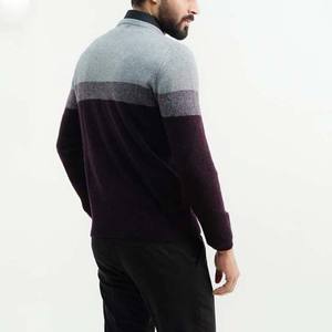เสื้อสเวตเตอร์แบบสวมหัวคอกลมแขนยาวผ้าแจ็คการ์ดของผู้ชายเสื้อถักออกแบบได้ตามต้องการสำหรับฤดูหนาว - Product Image 3