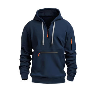 Sudadera con capucha con logotipo personalizado de algodón de calidad extrema para hombre, ropa para correr de otoño, proveedor OEM - Product Image 5