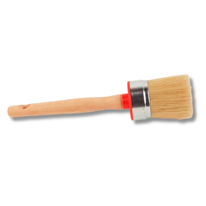 Beech Wood <b>Round</b> Ring Paint <b>Brush</b> Set 20/25/30/50 mm Sanded Handle Mixed Bristle Wholesale Custom Logo - Product Image 4