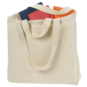 Dual Carry Organic Cotton Tote <b>Bag</b> Durable Modern Design <b>Long</b> Handle Leopard Letter Medium for Daily Advertising Foods Carrying - Product Image 4