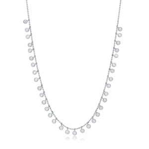 Joyería de Plata de Ley 925, collar agitador de diseño de piedra CZ de corte redondo, venta al por mayor, Turco hecho a mano para mujer - Product Image 5