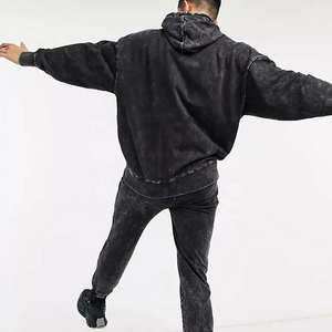 Sweat-shirts à capuche en coton mélangé de style streetwear, de qualité supérieure, personnalisés, avec fermeture éclair, poche pratique, style streetwear - Product Image 3