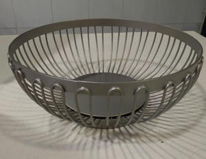 Popular Kitchen Tool Fruit <b>Storage</b> Bread Display Fry Special <b>Round</b> Wire <b>Basket</b> Stainless Steel Serving for Hotel - Product Image 2