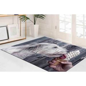 Alfombras con diseño de perro comiendo helado, alfombras de baño, alfombras personalizadas, alfombra para perros, alfombra de chenilla - Product Image 3