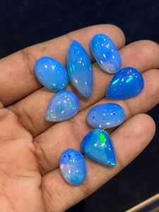 Lot de cabochons d'opale éthiopienne Pierres précieuses en vrac Multi Fire 100% Pierres précieuses traitées à l'opale naturelle - Product Image 2
