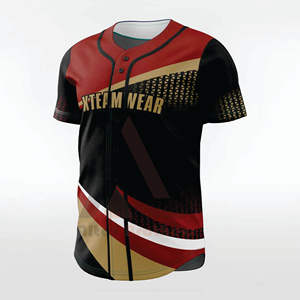 Maillot de baseball pour adulte, taille personnalisée, respirant, grande taille, 100% polyester, antibactérien, anti-UV, séchage rapide, service OEM/ODM - Product Image 3