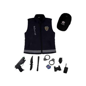 Abito Unisex blu Navy Police Costume completo per bambini 1