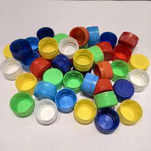 Tapa de plástico HDPE PCO Amarillo Blanco rojo verde de 28 mm para tapas y cierres de botellas de embalaje de jugo de aceite comestible Master Oil - Product Image 3