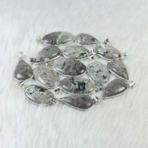 จี้พลอยคาเมไรท์ขายส่งเครื่องประดับชุบเงินสำหรับสาวๆฝังหนามเตย - Product Image 3