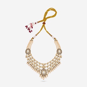 Kundan Necklace 187729 Elegant <b>Wedding</b> <b>Accessory</b> - Product Image 4
