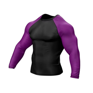 Wholesale RashGuard Mma Perform Compress Full Sleeve Rashguard Men Bjj Gi Jiu Jitsu Custom Full&half Sleeve Solid Color Rashguar - Product Image 2