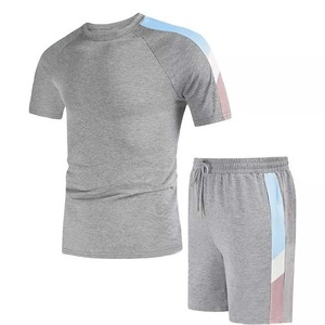 Conjuntos de Dos Piezas Personalizados para Hombre, Tallas Grandes, Estilo Urbano, Shorts Casuales de Verano, 100% Algodón, Logotipo Personalizado - Product Image 1