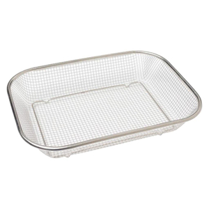 High Quality Lightweight Stainless Steel Mesh Tray Lid Manual Autoclave Disinfecting Surgical Instrument Tray for Hospital Use - Product Image 5