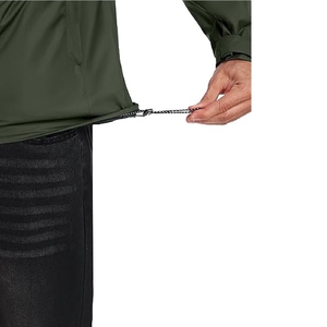 2025 High Quality Nylon Outdoor <b>Rain</b> <b>Jacket</b> for <b>Men</b> <b>Lightweight</b> Waterproof with Zipper Closure for Spring - Product Image 4