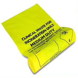 Sac en plastique LDPE à soufflets latéraux avec fermeture éclair pour l'extraction d'échantillons liquides, fabriqué au Vietnam, usage médical, jetable, pour déchets biologiques dangereux - Product Image 3