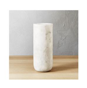 Vase à fleurs en marbre 100% pour la décoration de table, pot de haute qualité fait à la main, meilleur fabricant A.Z Handicrafts, pot à fleurs en marbre pour utilisation sur table - Product Image 5