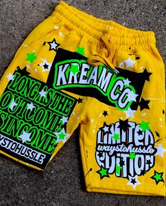 Conjunto de pantalones cortos de verano de algodón 100%, transpirable, ligero, ecológico, diseño impreso personalizado, técnica lavada con nailon - Product Image 4